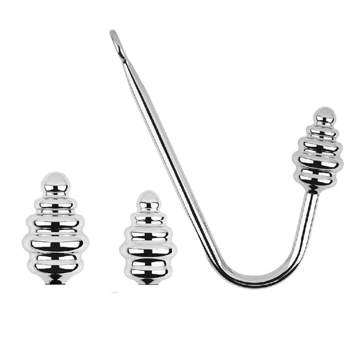 Anal Hooks Screw-in Set 8826 Ribbed GreatBenefit Anal Hook 0801